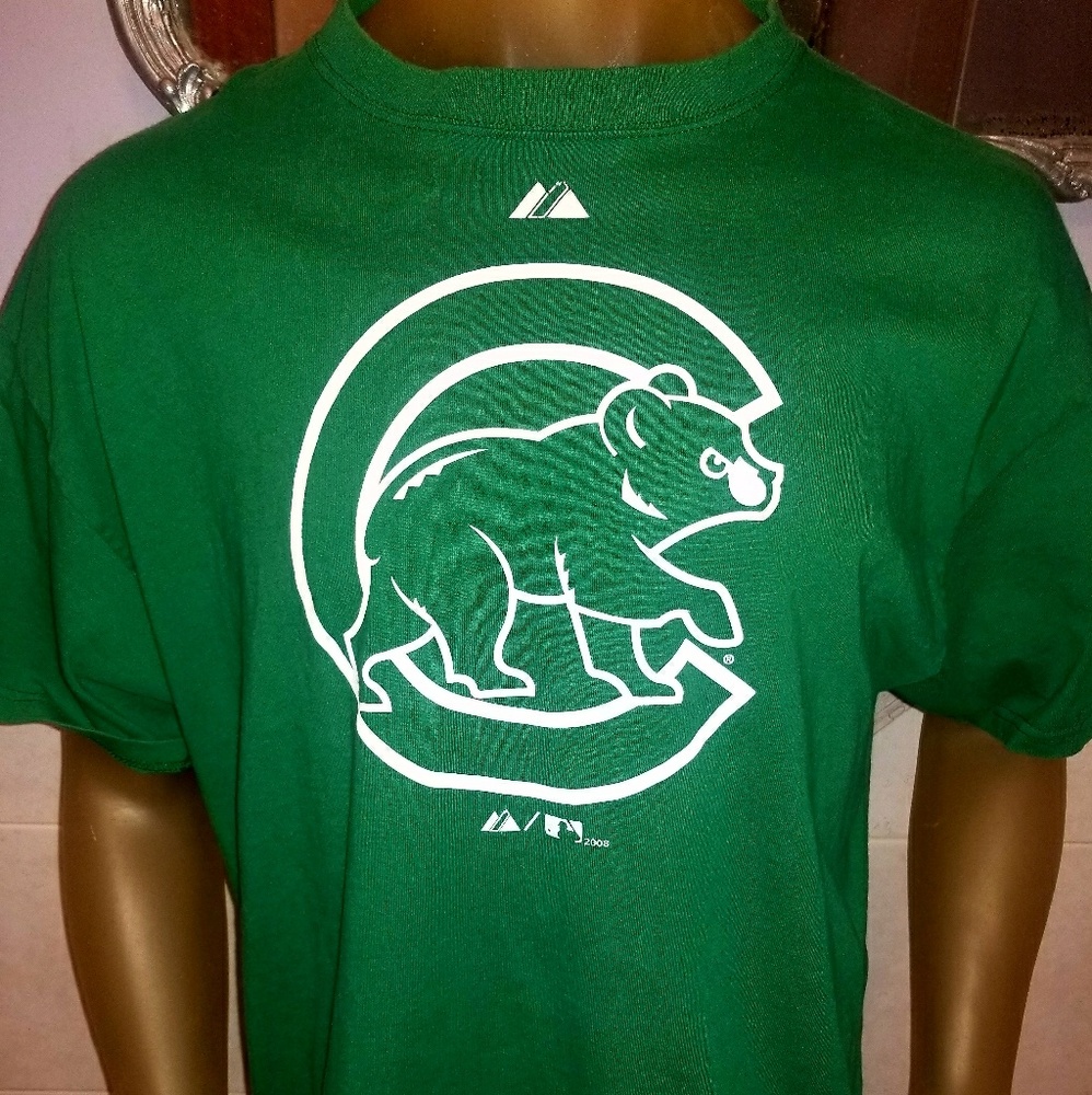 Chicago Cubs XL St. Patrick's Majestic 2008 Tshirt